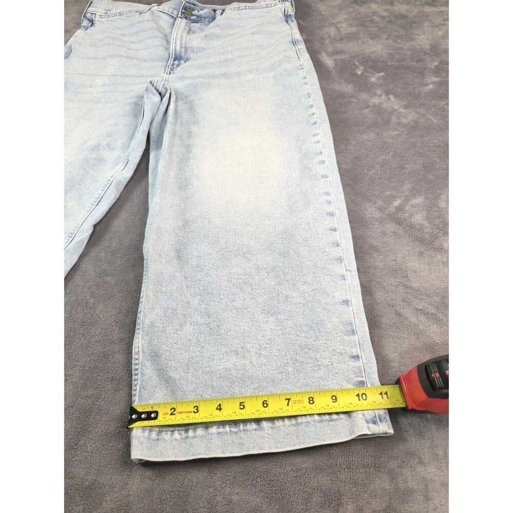 Banana Republic High Rise Wide Leg Crop Sz 34 Jeans Light Wash Premium Denim C36 - Picture 3 of 12
